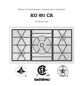 Manual de uso Gaggenau KG491210CA Placa