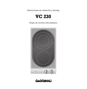 Manual de uso Gaggenau VC230512 Placa