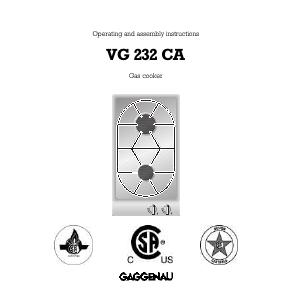 Manual Gaggenau VG232232CA Hob