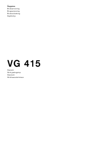 Bruksanvisning Gaggenau VG415110F Häll