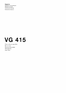 Manuál Gaggenau VG415111 Varná deska