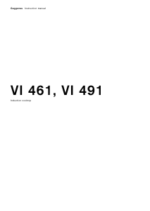 Manual Gaggenau VI461110 Hob