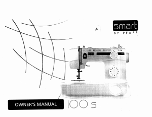 Handleiding Pfaff smart 100s Naaimachine