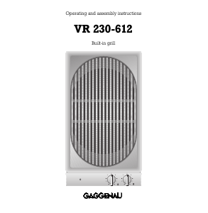 Manual Gaggenau VR230612 Hob