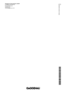 מדריך Gaggenau VR414111 כיריים