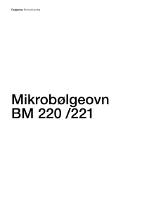 Használati útmutató Gaggenau BM220130 Mikrohullámú sütő