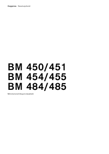Kasutusjuhend Gaggenau BM450130 Mikrolaineahi