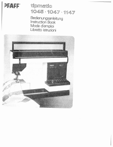 Manual Pfaff tipmatic 1045 Sewing Machine