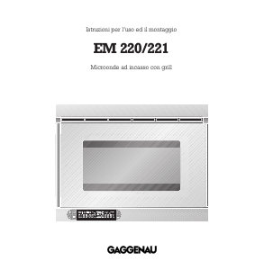 Manuale Gaggenau EM220110 Microonde