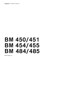 Kullanım kılavuzu Gaggenau BM455100 Fırın
