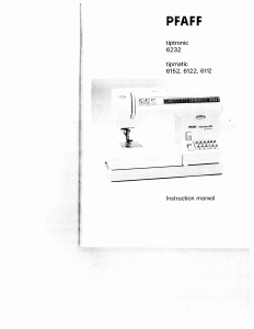 Handleiding Pfaff tipmatic 6152 Naaimachine