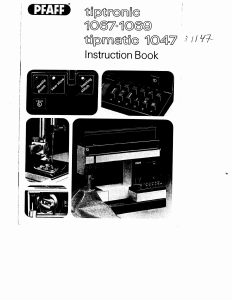 Handleiding Pfaff tiptronic 1067 Naaimachine