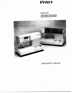 Manual Pfaff tiptronic 2040 Sewing Machine