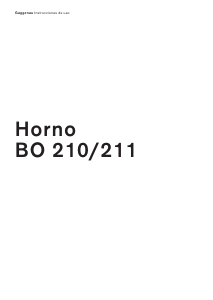 Manual de uso Gaggenau BO210110 Horno
