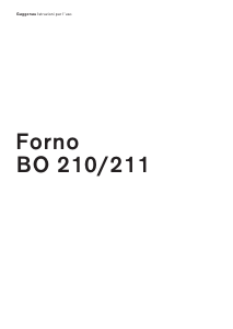Manuale Gaggenau BO210130 Forno