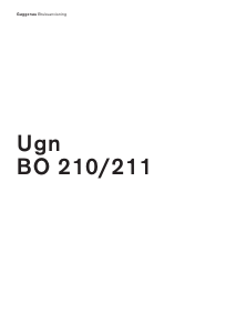 Bruksanvisning Gaggenau BO210210 Ugn