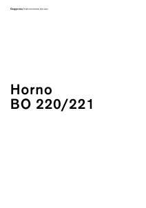 Manual de uso Gaggenau BO220130 Horno