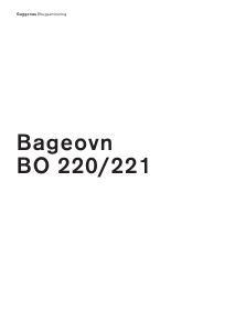 Brugsanvisning Gaggenau BO220131 Ovn