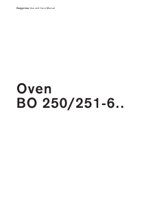 Manual Gaggenau BO251211 Oven