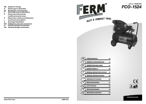 Bruksanvisning FERM CRM1025 FCO-1524 Kompressor