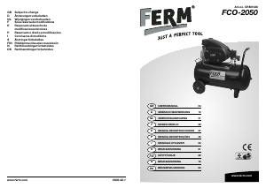 Käyttöohje FERM CRM1026 FCO-2050 Kompressori