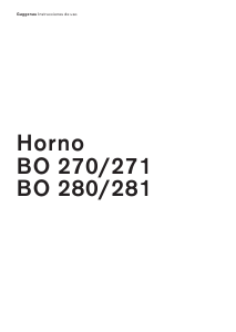 Manual de uso Gaggenau BO280131 Horno