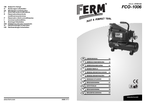 Manuale FERM CRM1028 FCO-1006 Compressore