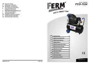 Manuale FERM CRM1029 FCO-1524 Compressore