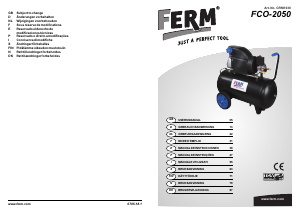 Käyttöohje FERM CRM1030 FCO-2050 Kompressori