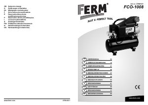 Bruksanvisning FERM CRM1031 FCO-1008 Kompressor