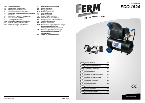 Bruksanvisning FERM CRM1032 FCO-1524 Kompressor
