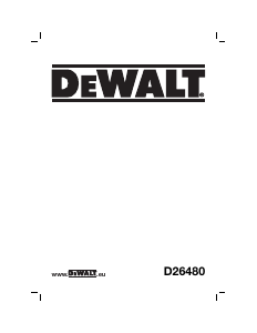 Bruksanvisning DeWalt D26480 Båndsliper
