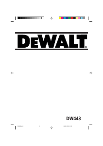 Manual de uso DeWalt DW443 Lijadora orbital