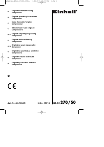Manuale Einhell BT-AC 270/50 Compressore