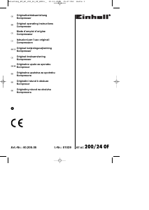 Mode d’emploi Einhell BT-AC 200/24 OF Compresseur