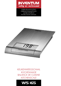 Manual Inventum WS165 Kitchen Scale