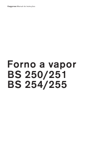 Manual Gaggenau BS255100 Forno