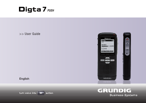 Handleiding Grundig Digta 7 Push Audiorecorder