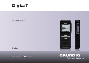 Handleiding Grundig Digta 7 Audiorecorder