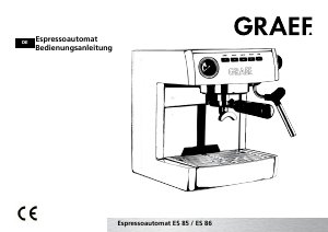 Bedienungsanleitung Graef ES 86 Espressomaschine