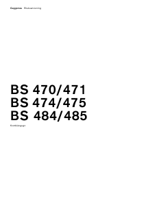 Bruksanvisning Gaggenau BS470101 Ugn
