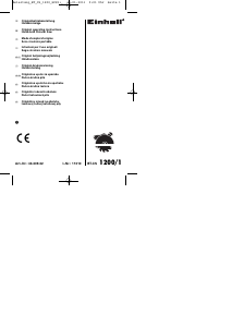 Manuale Einhell BT-CS 1200 Sega circolare