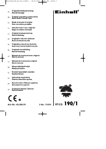 Manual de uso Einhell RT-CS 190 Sierra circular