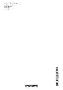 מדריך Gaggenau BS471111 תנור