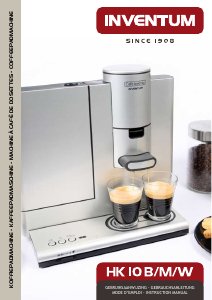 Manual Inventum HK10B Coffee Machine