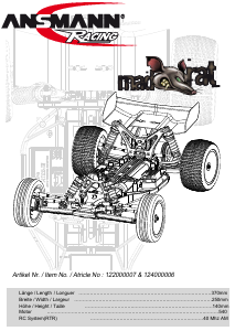 Manual Ansmann Electric Mad Rat Radio Controlled Car