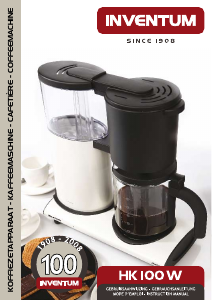 Mode d’emploi Inventum HK100W Cafetière