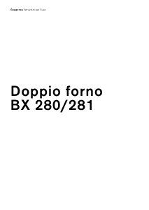 Manuale Gaggenau BX280110 Forno