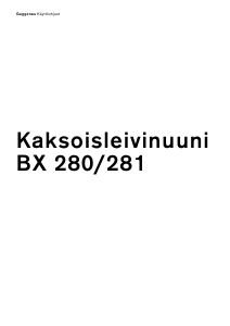 Käyttöohje Gaggenau BX280630 Uuni