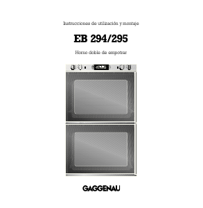 Manual de uso Gaggenau EB294101 Horno